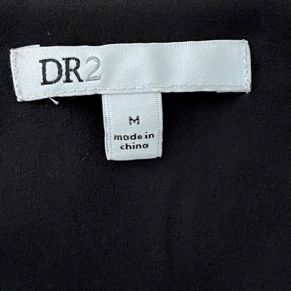 DR2 Top Black Floral Embellished V-Neck Sleeveless Velvet - Size M - Picture 10 of 12